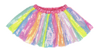 Déguisement - Jupe sequin arc-en-ciel Stripy - T 4/6 ans
