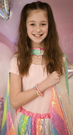 Déguisement - Cape sequin arc-en-ciel Stripy - T 4/6 ans