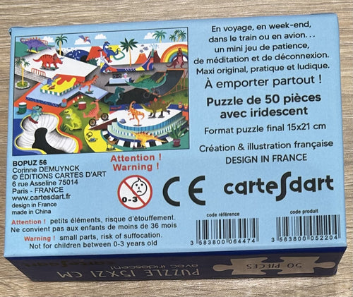 Boîte mini puzzle - Juraskatepark 50 pièces