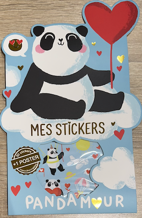 Stickers repositionnables + poster - Pandamour