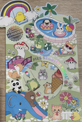 Stickers repositionnables + poster - Kawaï