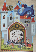 Stickers repositionnables + poster - Des chevaliers