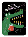 Carte - Joyeux anniversaire Croco