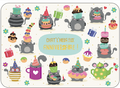 Carte - Joyeux anniversaire chats