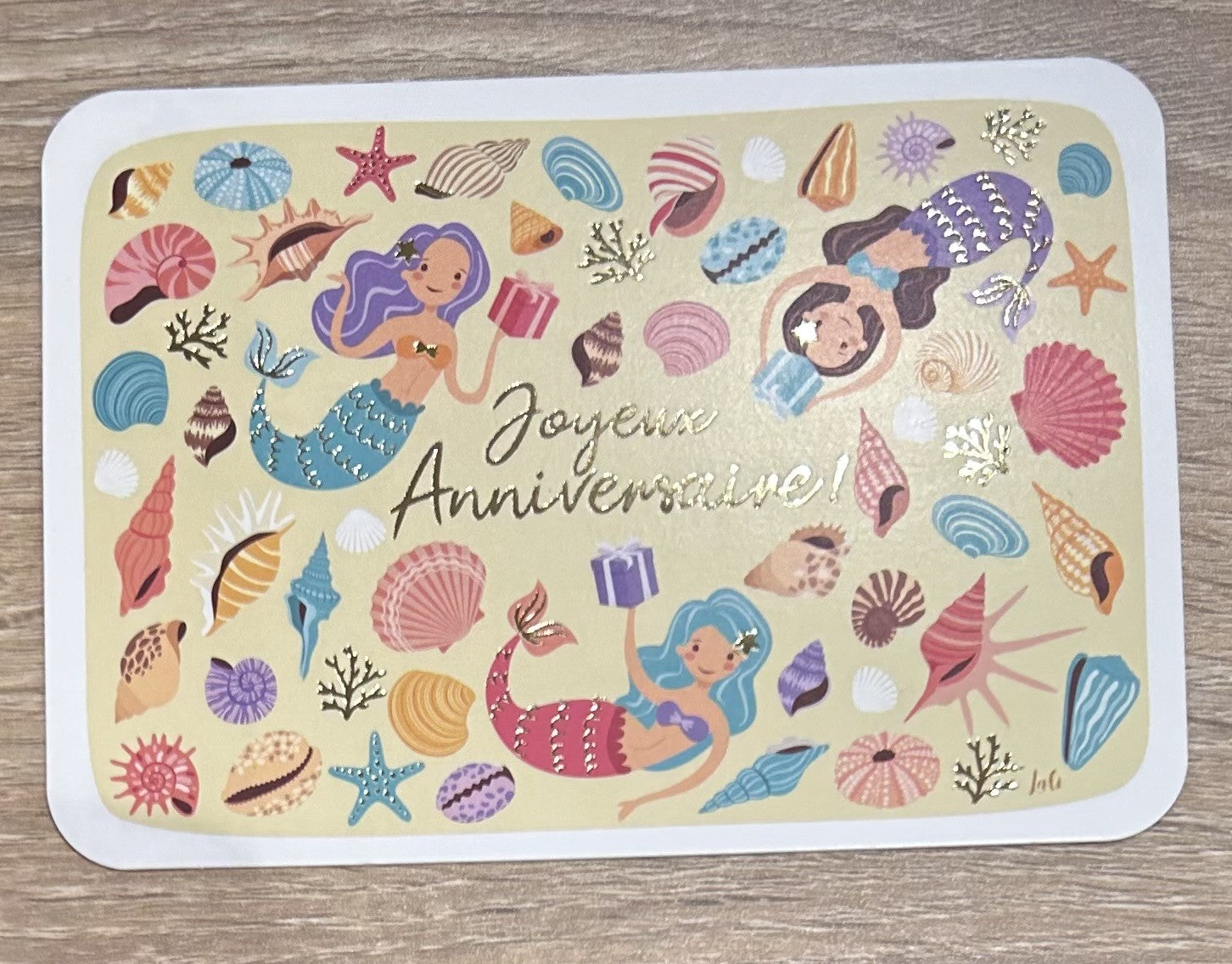 Carte - Joyeux anniversaire sirènes