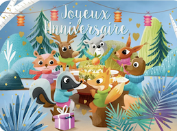 Carte - Joyeux anniversaire pique-nique