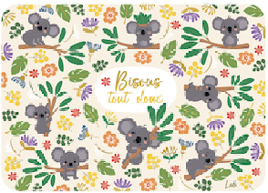 Carte - Bisous tout doux
