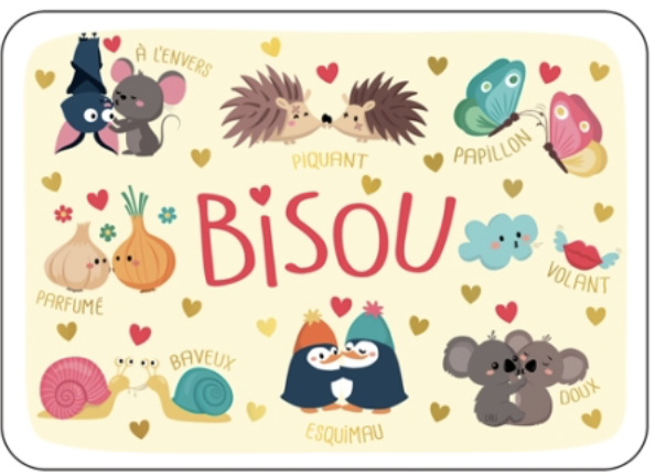 Carte - Tous les bisous du monde