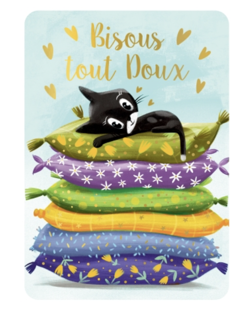 Carte - Bisous tout doux