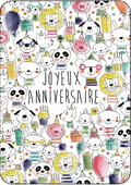 Carte - Joyeux anniversaire animaux