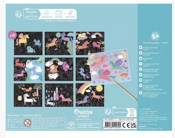 Ma pochette d’artiste - Cartes à gratter Licornes