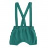 Culotte à bretelle - Tricot vert