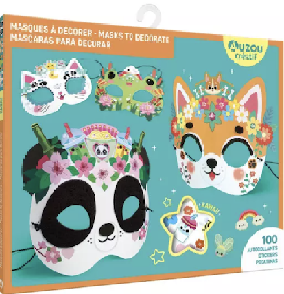 Ma pochette d'artiste - Masques à décorer - Kawaii