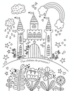 Mes planches d'artiste à colorier - Merveilleuse princesse