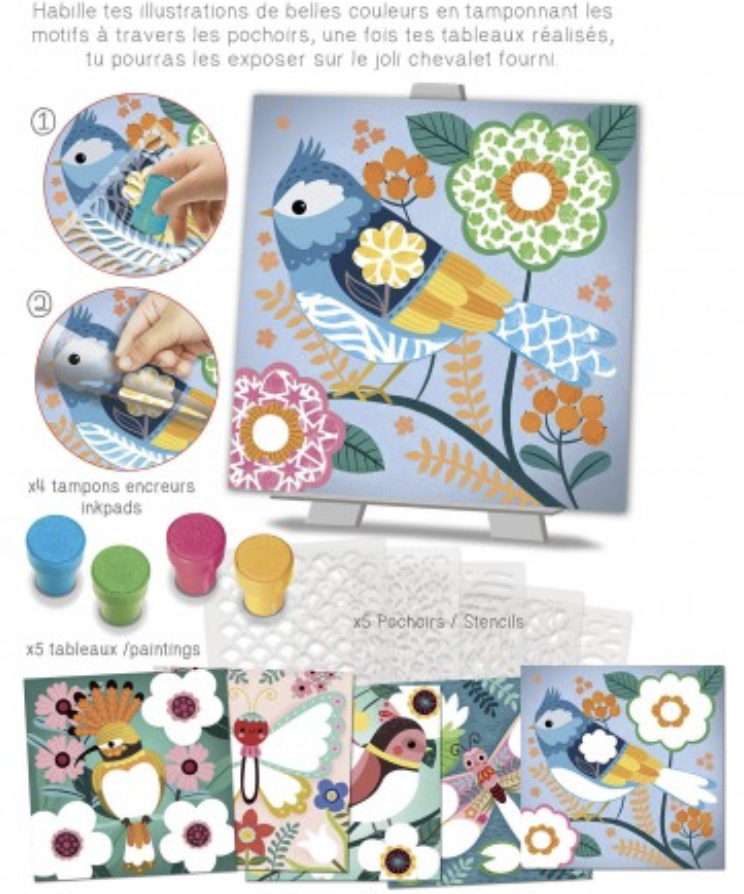 Pochoirs motifs - Couleurs de Printemps
