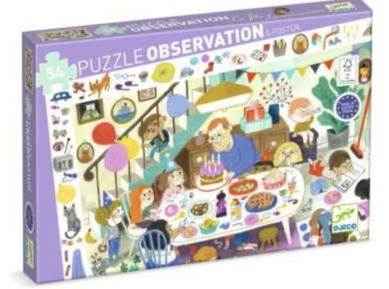 Puzzle Observation - L'anniversaire 54 pcs