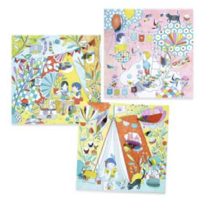 Coloriages Petites portes - Les cabanes de Nina