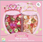 Foison de perles - Duo de tiares - Rose