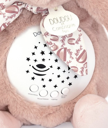 Veilleuse musicale projection - Lapin Rose