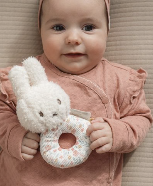 Hochet Miffy tissu - Lucky Blossom