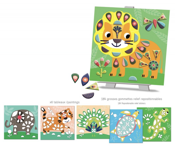 Gommettes déco repositionnables - Dans ma savane