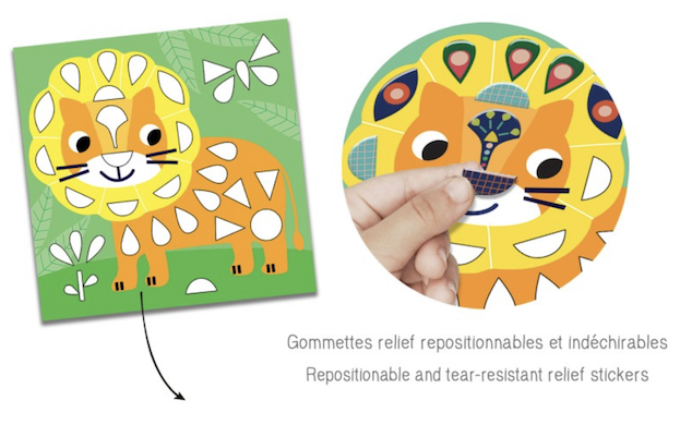 Gommettes déco repositionnables - Dans ma savane