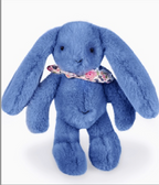 Lapin Fleurette - Bleu 25 cm