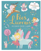 Mes planches d'artiste à colorier - Fées et Licornes