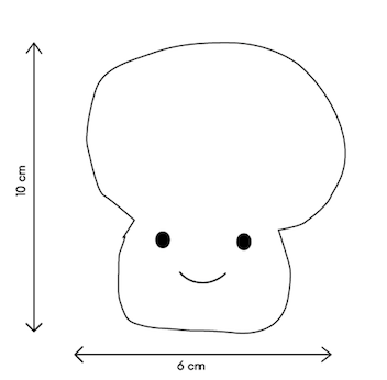 Peluche Garden Friends - Champignon