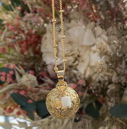 Bola de grossesse - Or Jacynthe pierre de Lune