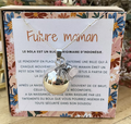 Bola de grossesse - Argent bohème Quartz rose