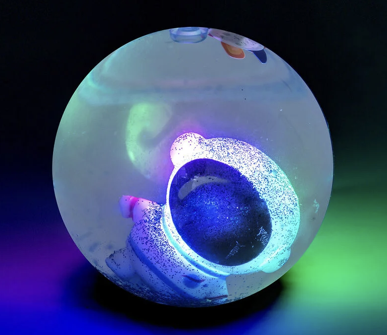 Balle rebondissante lumineuse - Space