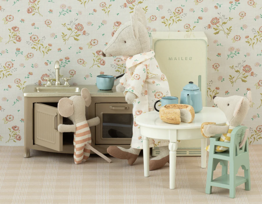 Chaise Haute - Souris - Menthe