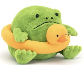 Ricky Rain Frog with Rubber Ring