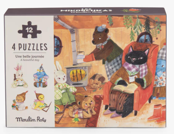 4 mini puzzles des repas - Les Minouchkas