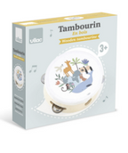Tambourin en bois - Les animaux du monde