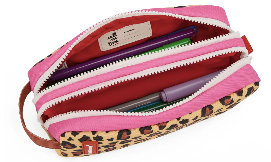 Trousse scolaire - Double compartiment - Leopard 7