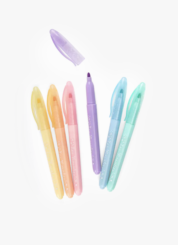 6 Feutres pastels - Les Rosalies