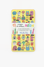 12 crayons de couleurs néon - Les Schmouks