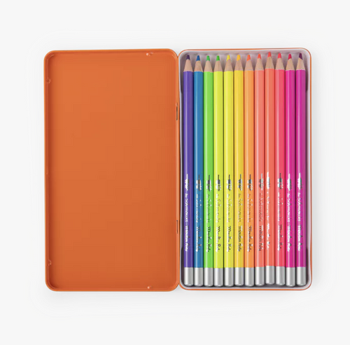 12 crayons de couleurs néon - Les Schmouks