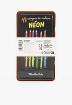 12 crayons de couleurs néon - Les Schmouks