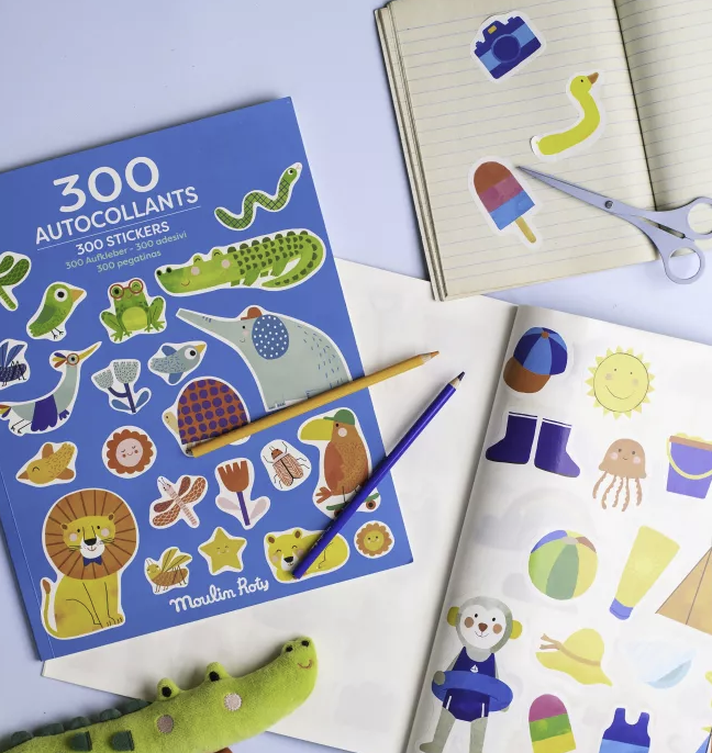 Cahier de 300 stickers - Les Toupitis