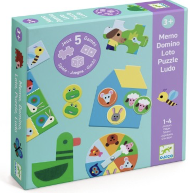 Mémo Domino Loto Puzzle - À la ferme