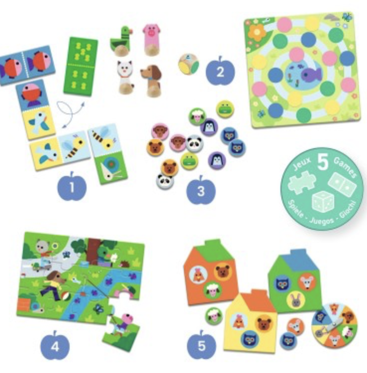 Mémo Domino Loto Puzzle - À la ferme