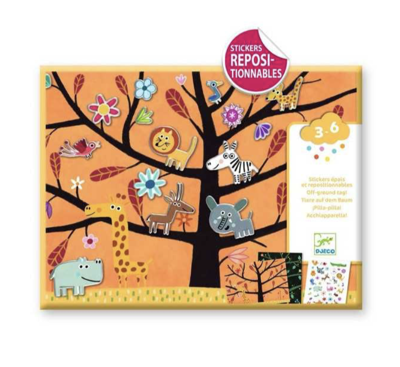 Stickers épais repositionnables - Chat-perché