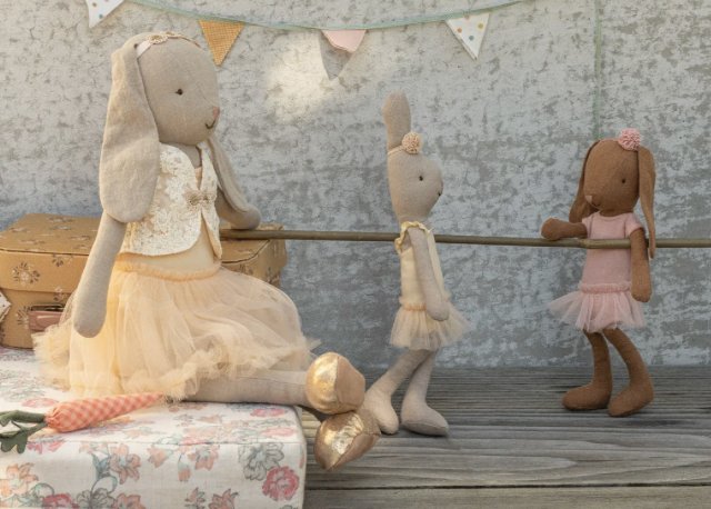 Lapin, Size 1- Body et tutu marron chocolat