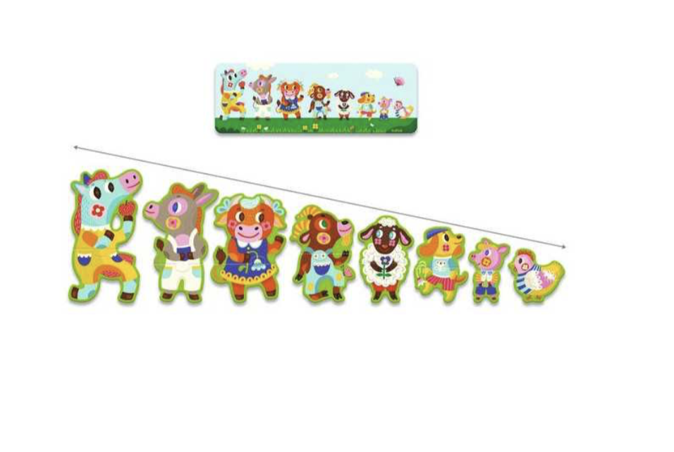Puzzle - Grands et petits à la ferme 16 pièces