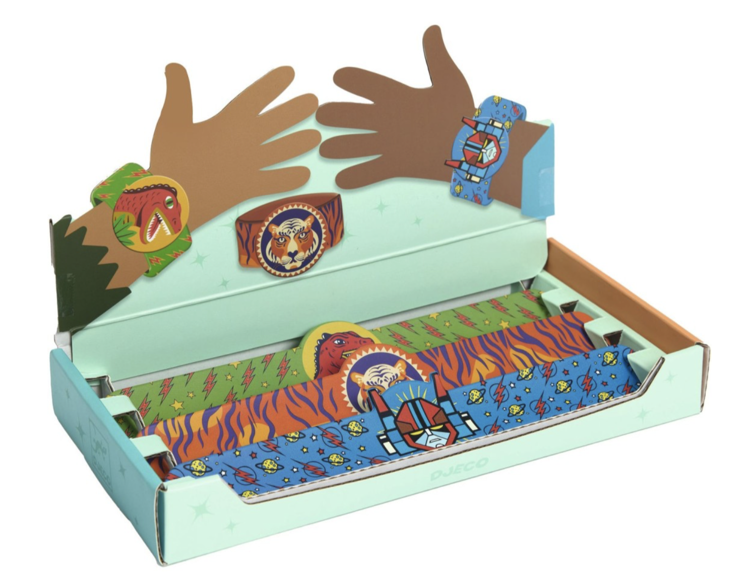 Bracelet enrouleur - Dino - Tigre - Superhéros