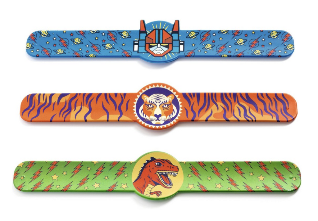 Bracelet enrouleur - Dino - Tigre - Superhéros