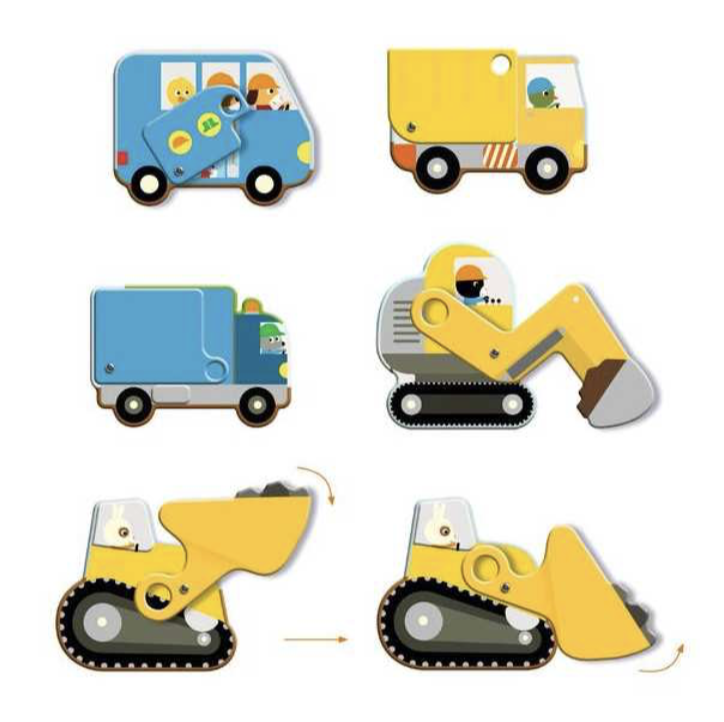 Puzzle géant - Le chantier - 17 pièces